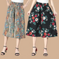 🔥BUY 2 FREE SHIPPING🔥Women's High Elastic Waist Pleated Chiffon Wide Leg Culottes