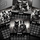 🎄Surprise price!!🤘Black Metal Cats 2026 Wall Calendar