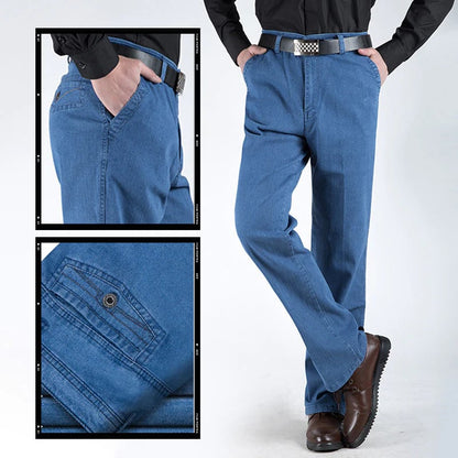 ⏳Time-Limited Special⏰Men's Slim Fit Hip-Lifting Jeans – High Waist, Straight Cut & All-Day Comfort for a Sharper Silhouette👖🔥