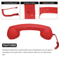 💝Save £25! Christmas Sale 68% OFF !!!🎄📞 Vintage Retro Telephone Handset ✨🎅 The most unique Christmas gift!🎄£10.99 (Was £35.99)