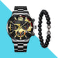 Men's 3-in-1 Watch & Bracelet Gift Set