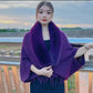🔥Hot Sale 50% OFF🔥Fashion Thick Fur Collar Shawl Cloak