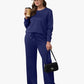 🔥LAST DAY 60% OFF✨Women's Crew Neck Top & Drawstring Pants Set