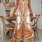 👗60% OFF NOW!💃Women‘s Retro Print V-Neck Maxi Dress✨