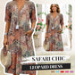💥2025 Mother's Day Sale 50% OFF🤩Safari Chic Leopard Dress