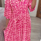 🔥Hot Sale 50% OFF 💞 Bohemian Casual Print V-Neck Long Dress