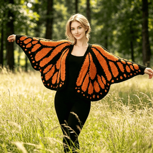 🔥 Trendy Butterfly Wings Knit Cardigan – Chic Oversized Aesthetic & Y2K Vibe 🦋✨ | Cozy Fall Outerwear