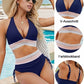 🎁Letzter Tag 49 % Rabatt – 2025 Bikini-Sets mit hoher Taille und Bauchkontrolle im Farbblockdesign