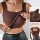 💐Women's U Neck Thermal Tank Tops with Built-In Bra