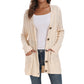 💐Big Sale-50% Off💕Women's Fall Casual Long Sleeve Button Down Open Front Cable Knit Cardigan