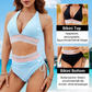 🔥2025 Neuer Typ 49% Rabatt💥👙Hoch taillierte Bikini-Sets mit Bauchkontrolle und Farbblock-Design