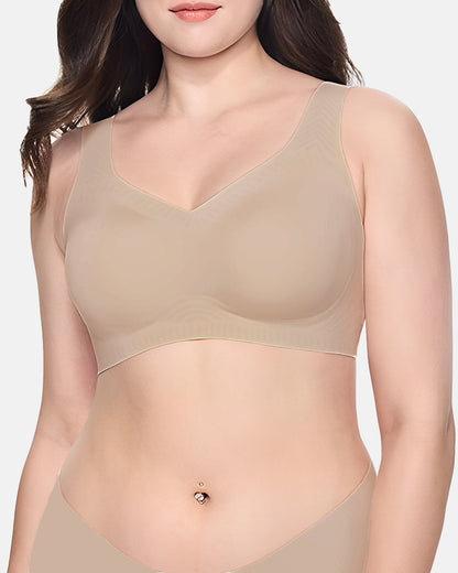 Soft Full-Coverage Push-Up Seamless Wireless Bra