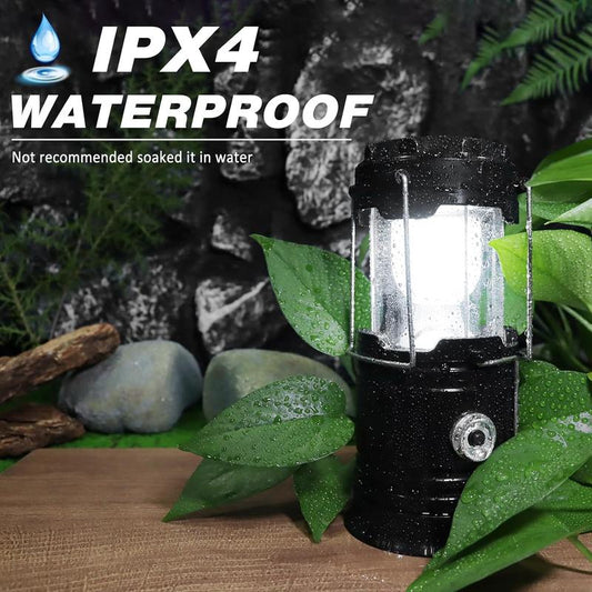🔥 Just £9.99!!!Buy 2 Discount 5% & Buy 3 Discount 10%⏰⏰ ⛺️Solar Camping Lantern – Foldable, Rechargeable LED Emergency Light