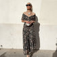 🌸New Arrival 70%OFF💖Women's Off-the-Shoulder V-Neck Printed Dress