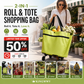 ⏳LAST DAY SALE ONLY ￡7.99!!🔥2-in-1 Foldable Shopping Cart🛒 23L Large Capacity Grocery Tote No More Heavy Grocery Bags！