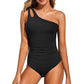 💖LAST DAY SPECIAL PRICE!!💖Women's Cutout One Shoulder One Piece Swimsuit👙
