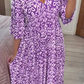 🔥Hot Sale 50% OFF 💞 Bohemian Casual Print V-Neck Long Dress