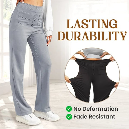🔥Promotion Ends Soon🔥Multi Pocket High-waisted Elastic Casual Pants