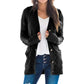 💐Big Sale-50% Off💕Women's Fall Casual Long Sleeve Button Down Open Front Cable Knit Cardigan