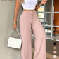 ⏳Last Day Sale Only ￡13.99!!👖💥Women's High-Waisted Straight Leg Trousers – Front seam & elastic back – Versatile, comfortable & perfect for office or casual wear ✨🌸