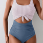 ❤️Einteiliger Badeanzug mit Bauchbetonung und Schnürung für Damen🩱