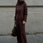 🎁2026 New Arrivals 50% OFF💥High-Neck Side-Zip Sweatshirt & Pants Set 👚👖