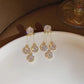 🎁💥BUY 1 GET 1 FREE💥🎁2025 New Zircon Round Petal Earrings