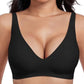 🎉New Year Sale 70% Off💖Women's Comfortable Wireless Bras - Push Up Bralettes Seamless Tshirts Bras Deep V Everyday Bras