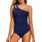💖LAST DAY SPECIAL PRICE!!💖Women's Cutout One Shoulder One Piece Swimsuit👙