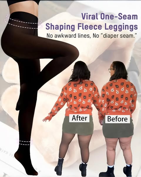🔥Just £10.99! LAST DAY SALE 70% OFF!!⚡ 50K+ SOLD! ❄️ Magic Leggings — One Seam + Compression Band | Was £40.99, Save £29 💰