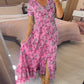 📢📢50% OFF!!⏰Floral Print V-neck Dress