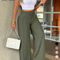 ⏳Last Day Sale Only ￡13.99!!👖💥Women's High-Waisted Straight Leg Trousers – Front seam & elastic back – Versatile, comfortable & perfect for office or casual wear ✨🌸