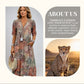 💥2025 Mother's Day Sale 50% OFF🤩Safari Chic Leopard Dress