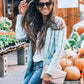 💐Big Sale-50% Off💕Women's Fall Casual Long Sleeve Button Down Open Front Cable Knit Cardigan