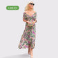 🌸New Arrival 70%OFF💖Women's Off-the-Shoulder V-Neck Printed Dress