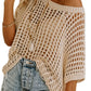 🎁2026 New Sale - Women's Casual 3/4 Sleeve Mesh Knit Top