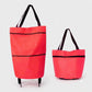 ⏳LAST DAY SALE ONLY ￡7.99!!🔥2-in-1 Foldable Shopping Cart🛒 23L Large Capacity Grocery Tote No More Heavy Grocery Bags！