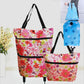 ⏳LAST DAY SALE ONLY ￡7.99!!🔥2-in-1 Foldable Shopping Cart🛒 23L Large Capacity Grocery Tote No More Heavy Grocery Bags！
