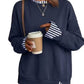 👚 2026 Autumn Hot Save 53% Today✨ Women's Loose Faux Two‑Piece Sweatshirt