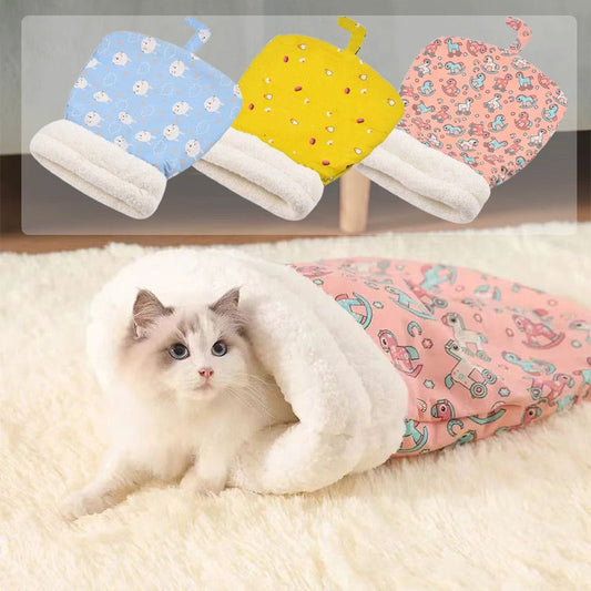 📢As low as £5.99 per item!——Disscount 50%!!!⏰Cozy Pet Nest for Cats and Dogs - Plush & Machine Washable, Perfect for Your Pet's Comfort and Warmth