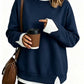 👚 2026 Autumn Hot Save 53% Today✨ Women's Loose Faux Two‑Piece Sweatshirt
