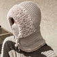 Women's Winter One-Piece Knitted Beanie Scarf Mask