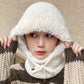 Women's Winter One-Piece Knitted Beanie Scarf Mask