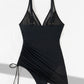 🏝️Last Day Sale 40% OFF🍧Slimming Mesh Sheer Sarong Wraps Tummy Control Swimsuit
