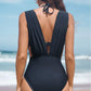 🏖️Last Day Special Sale 50% OFF🩱Women's Underwire Tummy Control One Piece Halter Plunging Neck Swimsuit