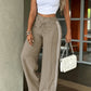 ⏳Last Day Sale Only ￡13.99!!👖💥Women's High-Waisted Straight Leg Trousers – Front seam & elastic back – Versatile, comfortable & perfect for office or casual wear ✨🌸