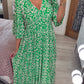 🔥Hot Sale 50% OFF 💞 Bohemian Casual Print V-Neck Long Dress