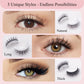 ⏳Limited-time sale ONLY ￡4.2!!🌸Self-Adhesive Reusable Lashes – 3-Sec Application, No Glue Needed