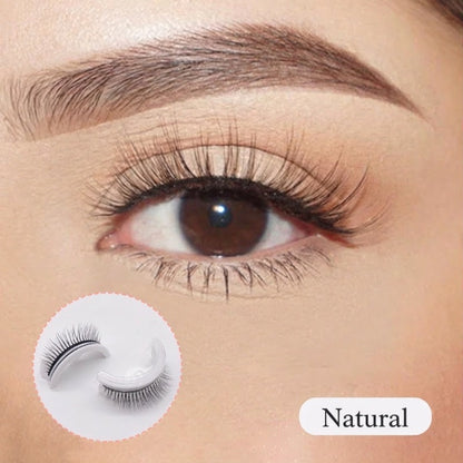 ⏳Limited-time sale ONLY ￡4.2!!🌸Self-Adhesive Reusable Lashes – 3-Sec Application, No Glue Needed