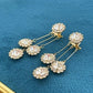 🎁💥BUY 1 GET 1 FREE💥🎁2025 New Zircon Round Petal Earrings